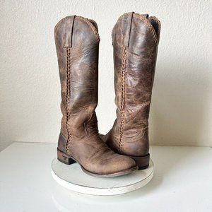 Lane Jane Brown Leather Heeled Boots